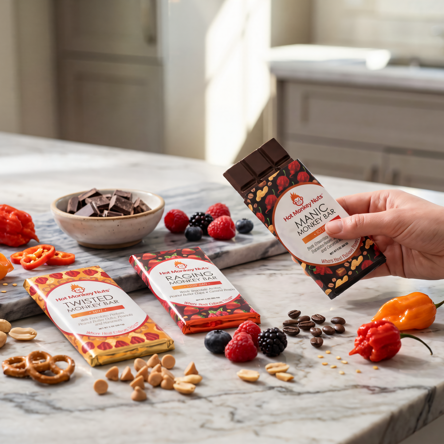 Spicy Chocolate Monkey Bars